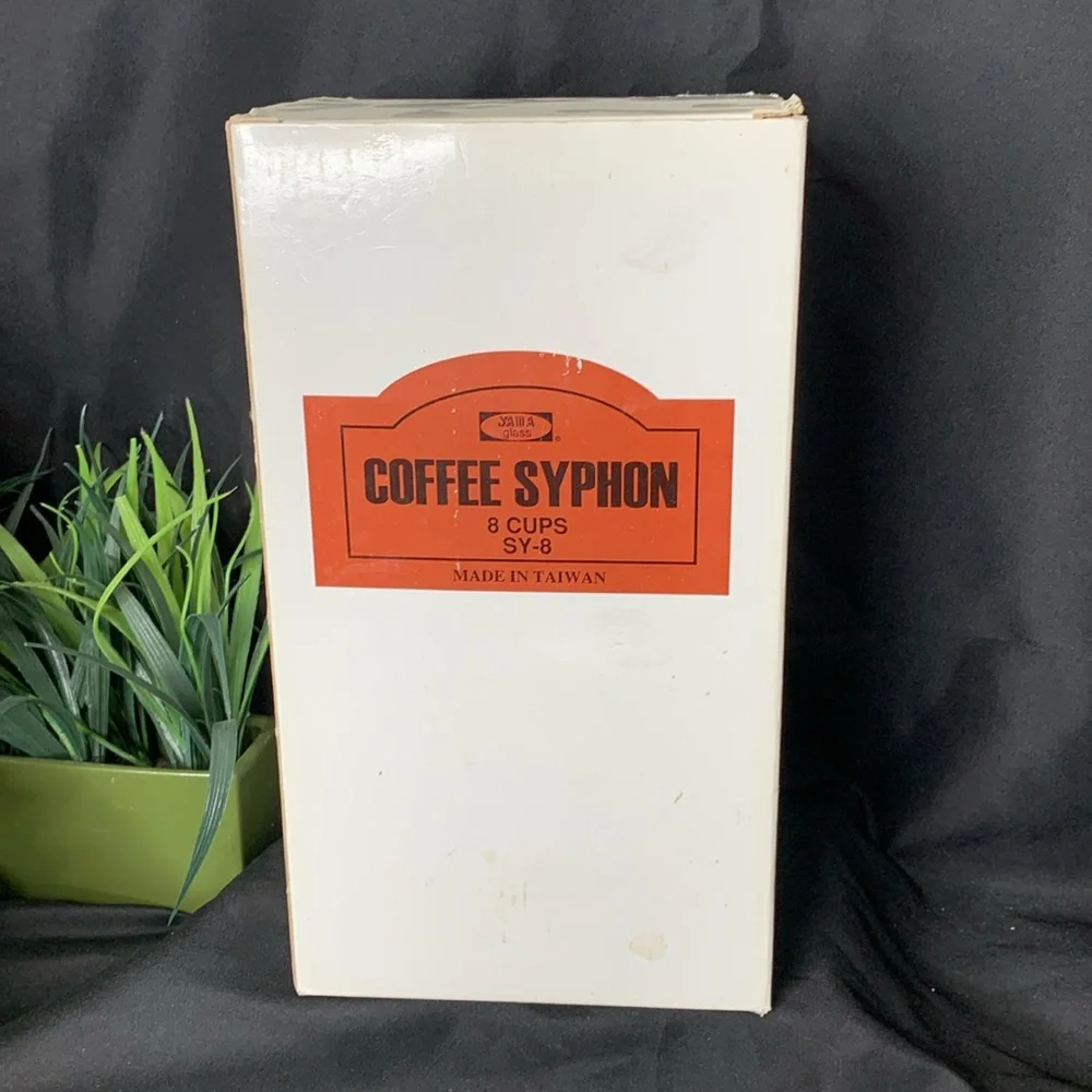 YAMA 8 cup glass vacuum brew stovetop siphon coffee maker made in Taiwan - Picture 2 of 9